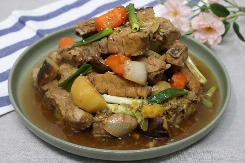 간장돼지등갈비찜 레시피 냉동등갈비 돼지갈비찜 양념장 만들기