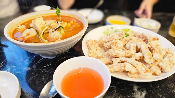 경기광주 신의한수 보양짬뽕 퇴촌 토마토 탕수육과 해물짬뽕