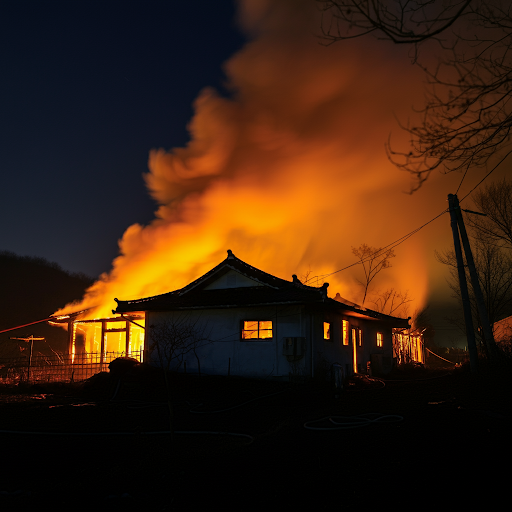 전남 <b>구례</b> 단독주택 <b>화재</b> 발생, 1명 사망 1명 수색 중
