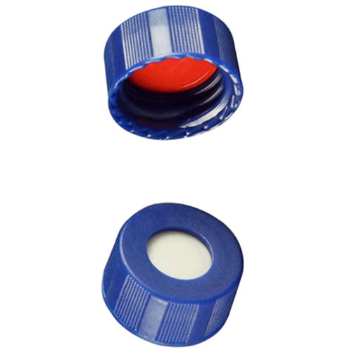  [플라스틱] 9-425mm 블루 스크류 캡 (셉텀 접착) 9-425mm Blue Screw Cap (Bonded)