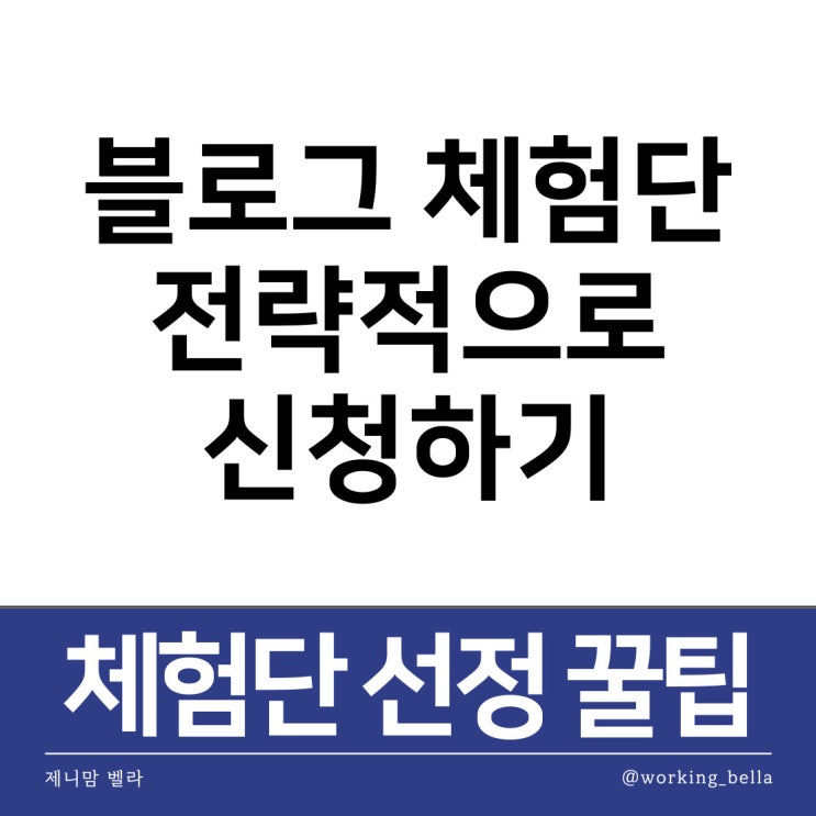  블로그 체험단 선정 꿀팁 전략적으로 신청하고 당첨 확률 높이기