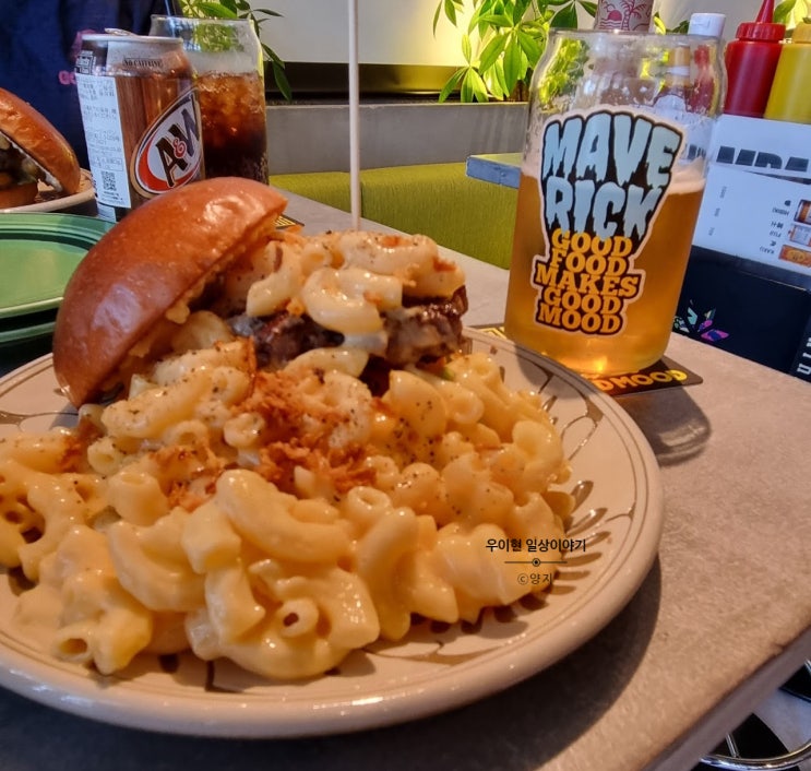  후쿠오카 나카스 수제 햄버거 이자카야 맛집 매버릭