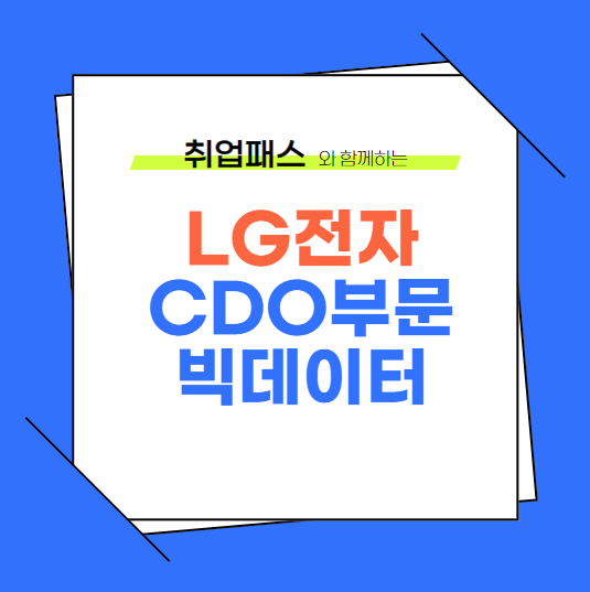  LG전자 빅데이터 CDO부문 JD 면접 & 자기소개서 항목