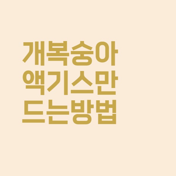  개복숭아 청 액기스 효소 만드는 방법 따라 하기