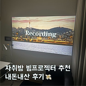 자취방 빔프로젝터 추천_Wanbo T2 Max NEW 완보 빔프로젝터 사용후기