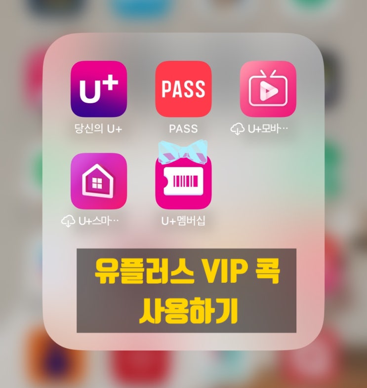  엘지 유플러스 VIP 콕 혜택으로 영화관람 및 48개월 미만 영화관람료 - 사랑의 하츄핑