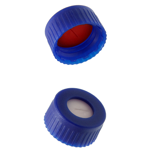  [플라스틱] 9-425mm 블루 스크류 캡 (셉텀 접착) 9-425mm Blue Screw Cap (Bonded)