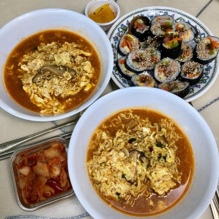  송도 배달 맛집 송도김밥 라면이랑 찰떡궁합