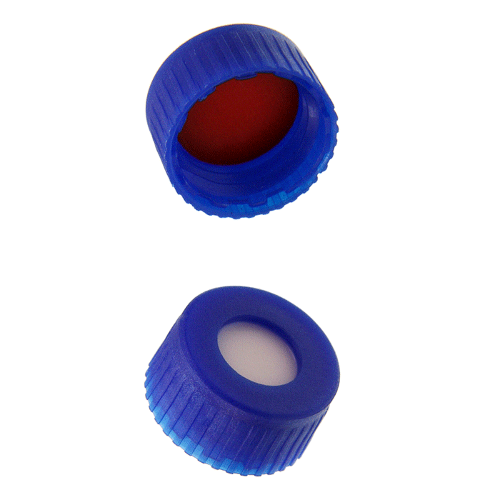  [플라스틱] 9-425mm 블루 스크류 캡 (셉텀 접착) 9-425mm Blue Screw Cap (Bonded)