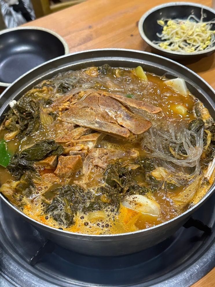  광주 수완 장덕동 뼈해장국 대존맛 첨단 돌솥감자탕