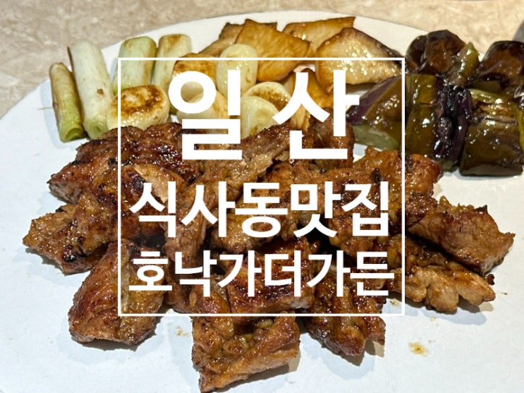  일산 식사동맛집 고급스러운 호낙가더가든 한돈양념구이정식