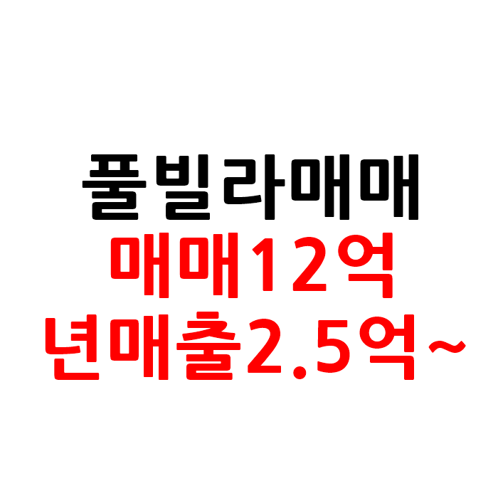  경기도 풀빌라 펜션 매매 급매