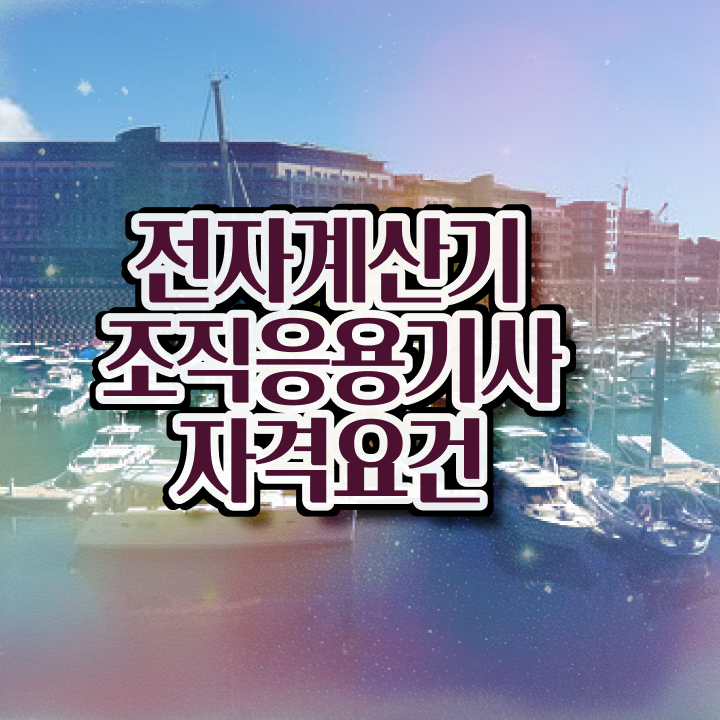  전자계산기조직응용기사 응시자격확인 전자계산기조직응용기사 응시조건 독학으로 간편하게 성공한 비법
