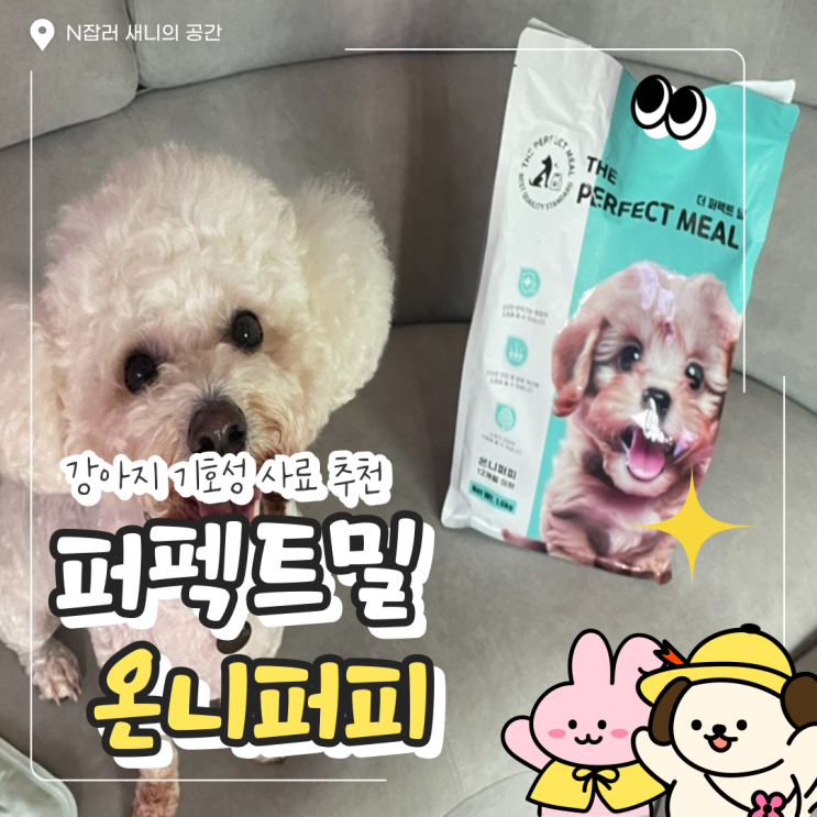  강아지 기호성 사료 : 브랜드 더 퍼펙트밀 온니퍼피 솔직후기