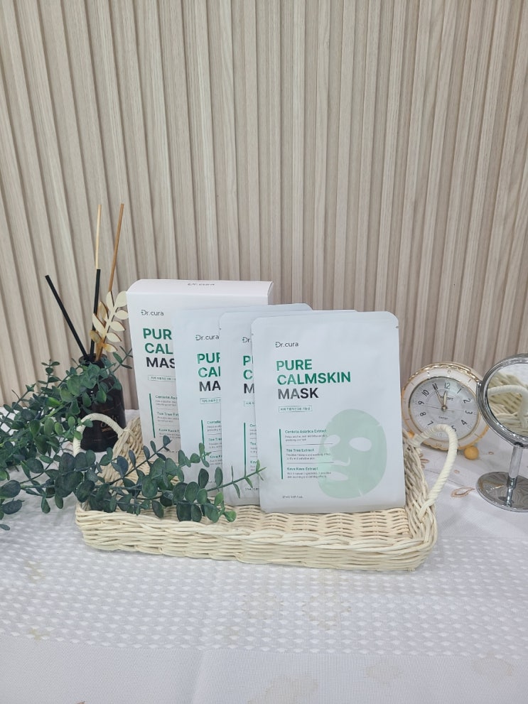  병풀추출물 마데카솔 효능 피부진정 재생 효과 닥터큐라 마스크팩 좋은데요~