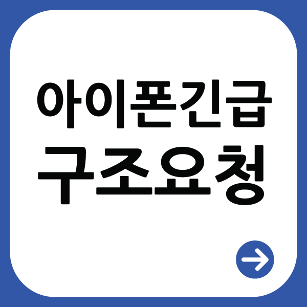  아이폰 긴급상황 시 구조요청 정보 등록
