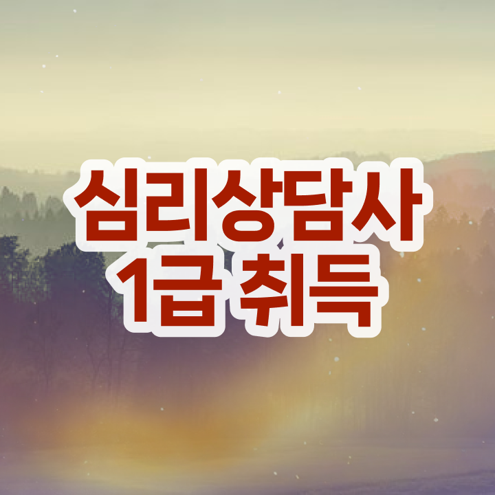  청소년심리상담사 , 심리상담사 자격증 1급,2급 동시에 시험준비 여기서 확인하세요