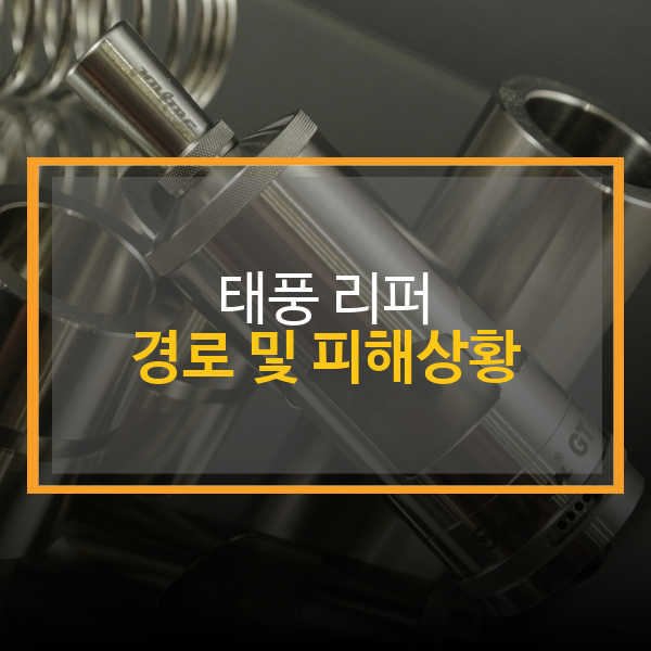  태풍 리피의 영향 지역과 예측