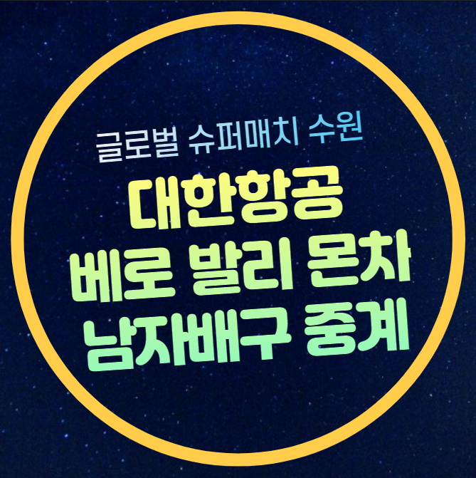 수원대회 <b>대한항공</b> 베로 발리... 올스타 <b>선수</b>명단 티비 생중계... 
