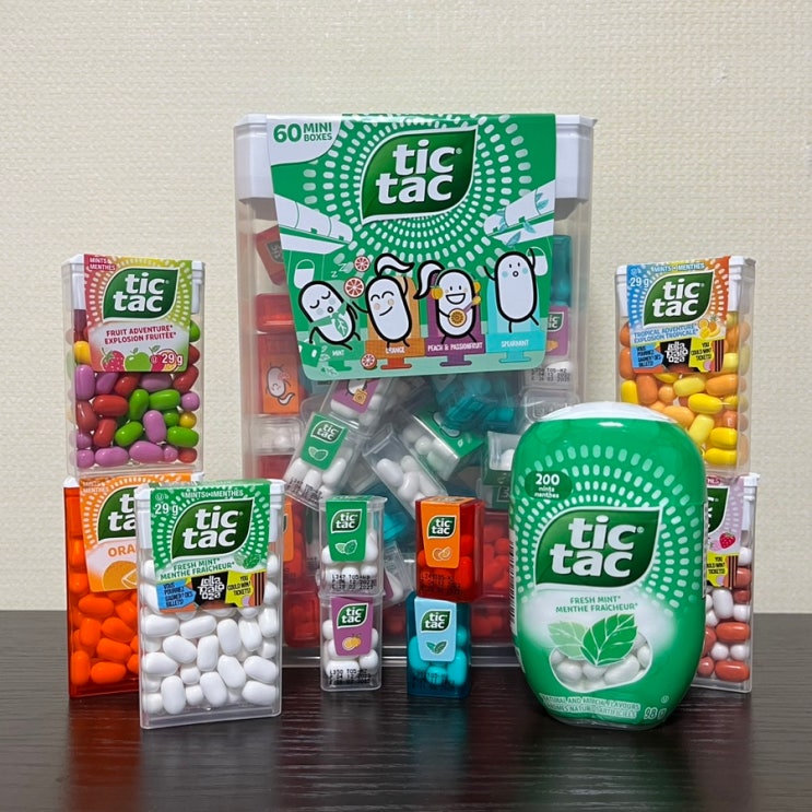  tictac 틱택 미니 및 케이스 & 맛 리뷰