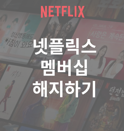  넷플릭스 멤버십 해지하기