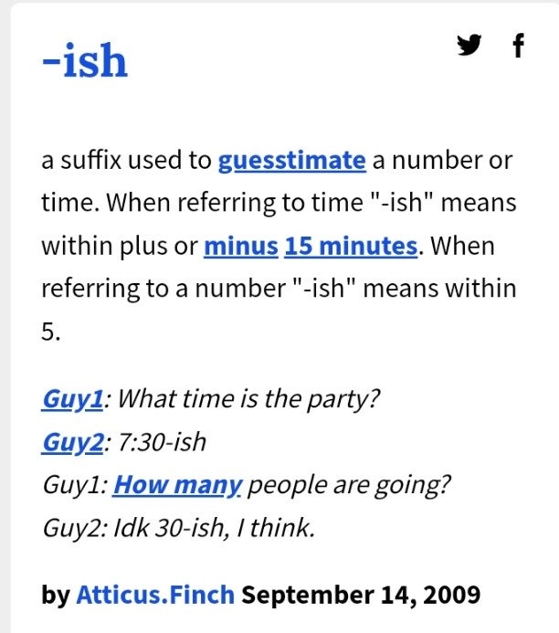  -ish 뜻