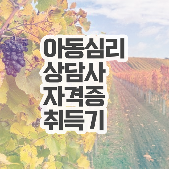  아동심리상담사자격증시험 , 아동심리상담사 자격증 20일 만에 합격한 팁 및 전망