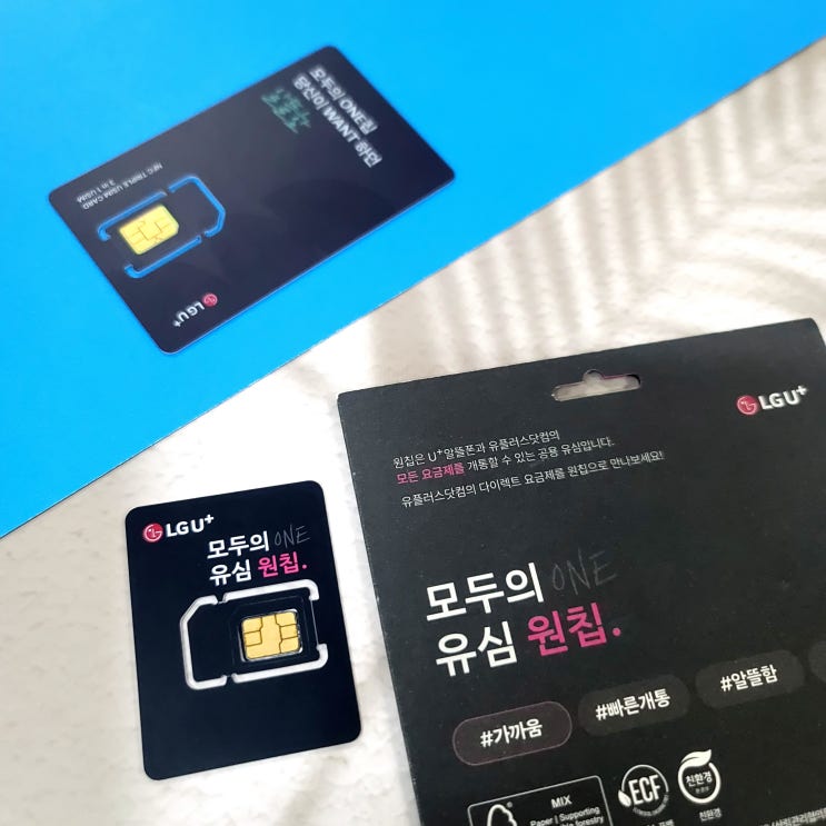  원칩 유심 선불폰 개통방법 정리