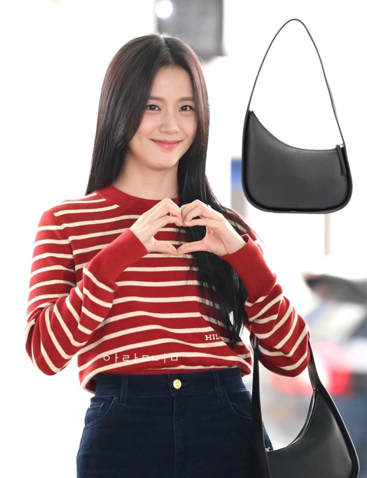 블랙핑크 지수 더로우 하프문 가방 20 30대 여자 클래식한 가방