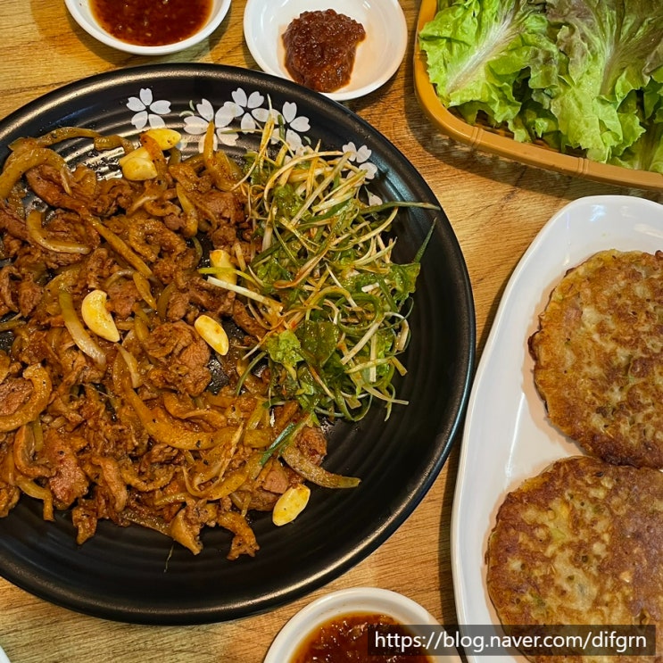  [온천장오리불고기] 들마루연탄오리불고기에서 오리불고기와 빈대떡 먹고왔어요