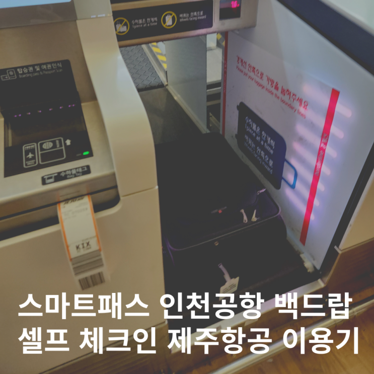  백드랍 뜻 제주항공 예약 인천공항 스마트패스 수화물
