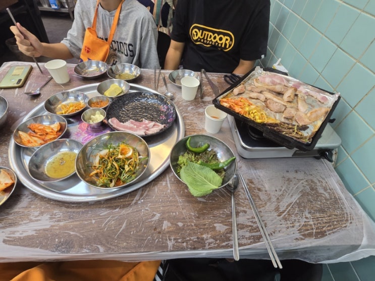 부천 시청역 냉삼 맛집 아라네 다녀왔어요