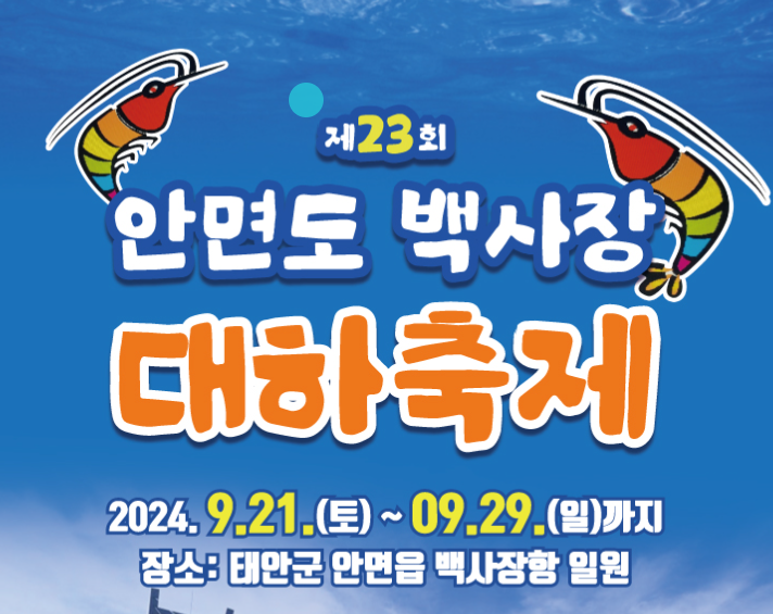  [전시공연축제]2024년/안면도대하축제/안면도백사장 대하축제/축제일정/교통정보