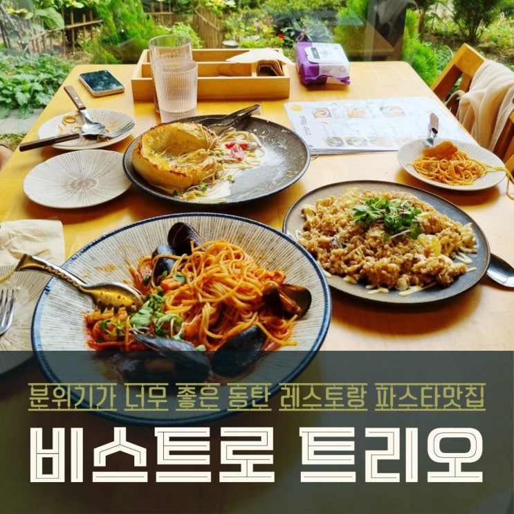  분위기 좋은 동탄 레스토랑 파스타 맛집 비스트로 트리오