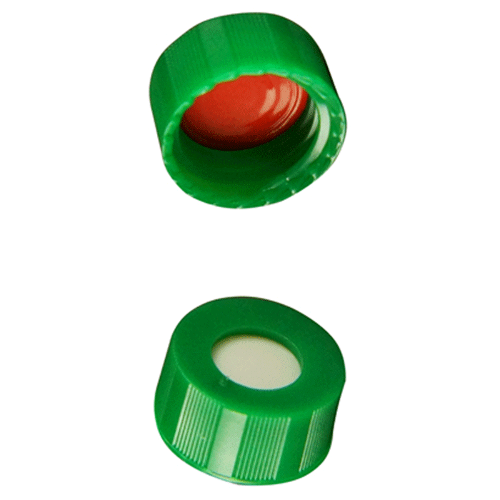  [플라스틱] 9-425mm 그린 스크류 캡 (셉텀 접착) 9-425mm Green Screw Cap (Bonded)