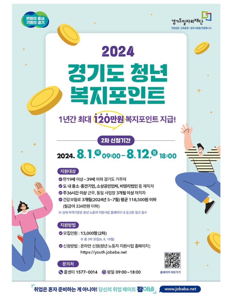 2024년 2차 청년복지포인트 결과 발표 및 경기청년복지 포인트 몰 구매방법