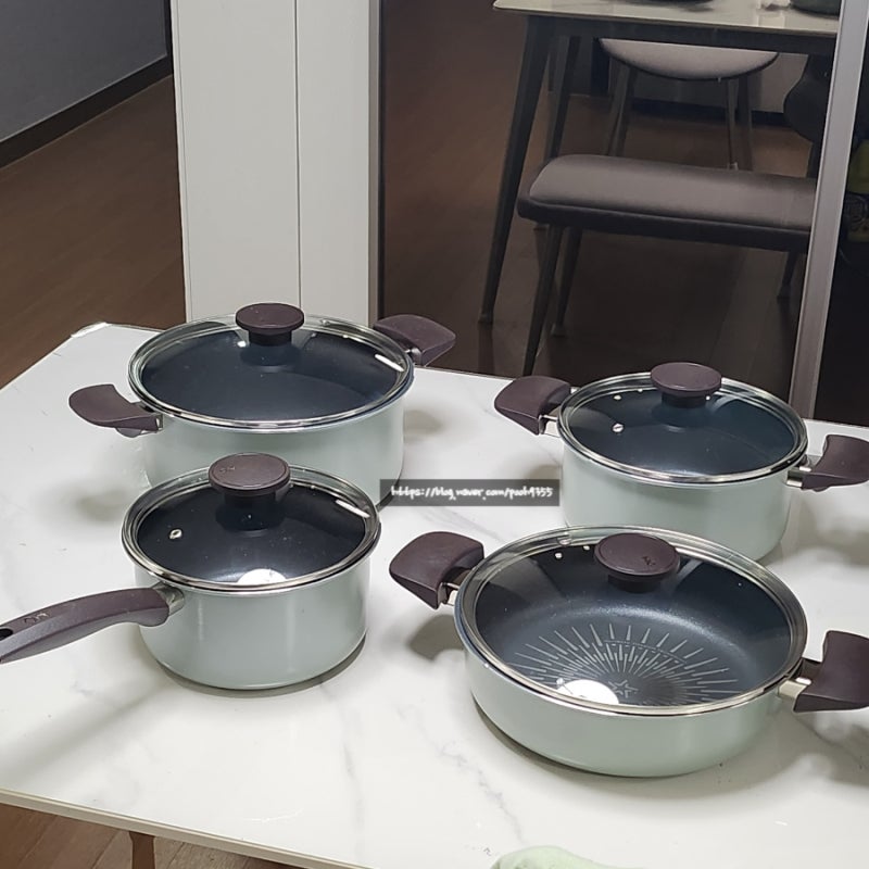 코팅갑 해피콜 버던트 IH냄비 4종세트 후기