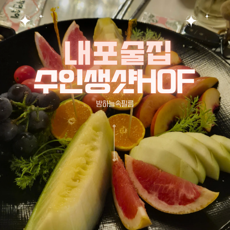  내포 찹쌀옛날통닭 과일안주 술집 수 인생샷호프