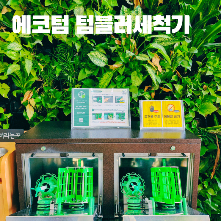  동대문구청 돌핀텀블러세척기 에코텀 텀블러 자동세척기 이용 후기