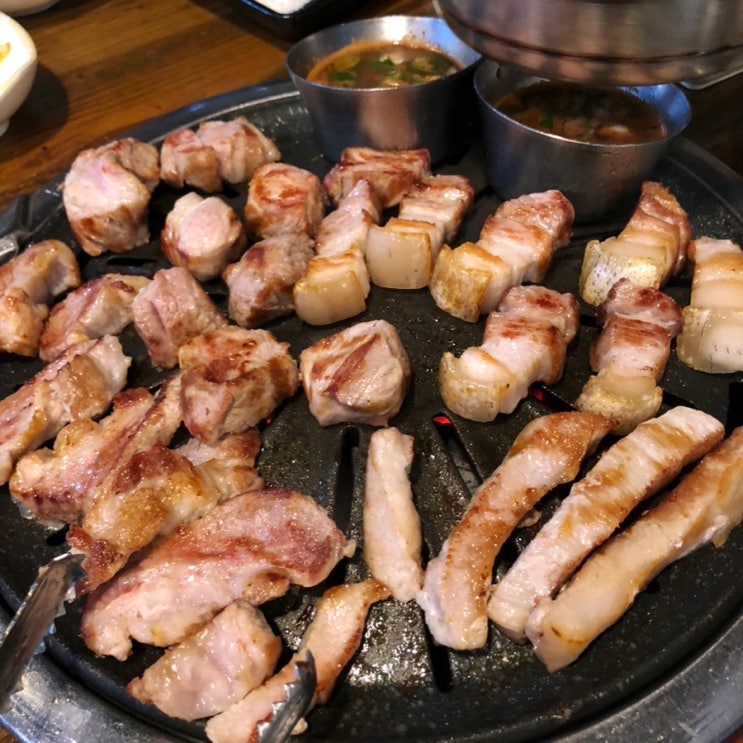  송도 맛집 송도어멍 제주흑돼지고기 구워주는 고깃집