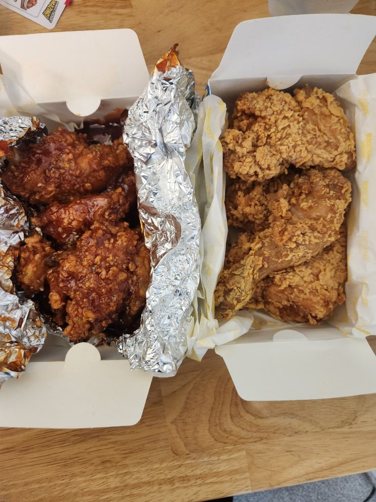 주안 남부역점 치킨맛집 썬더치킨 리뷰