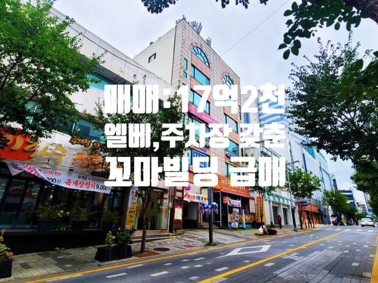  대전 꼬마빌딩 매매 10억대, 엘리베이터 설치, 자주식 주차장 갖춘 귀한 매물입니다