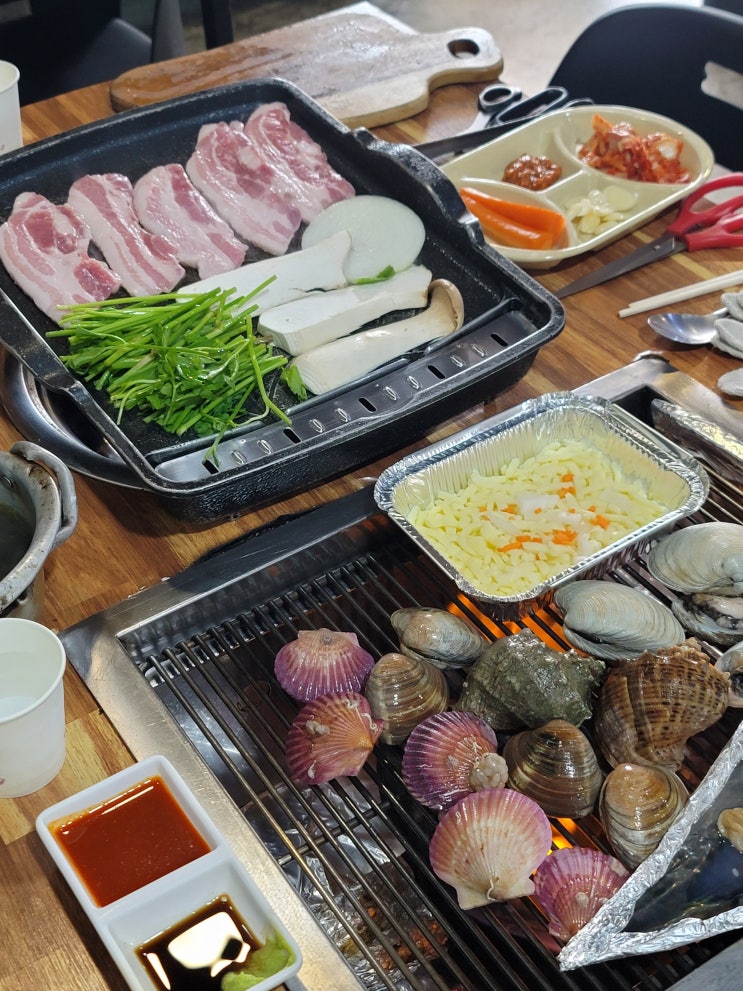  목포 조개구이 맛집 일번지조개구이 평화광장 낮술 점심 데이트 가능한 곳