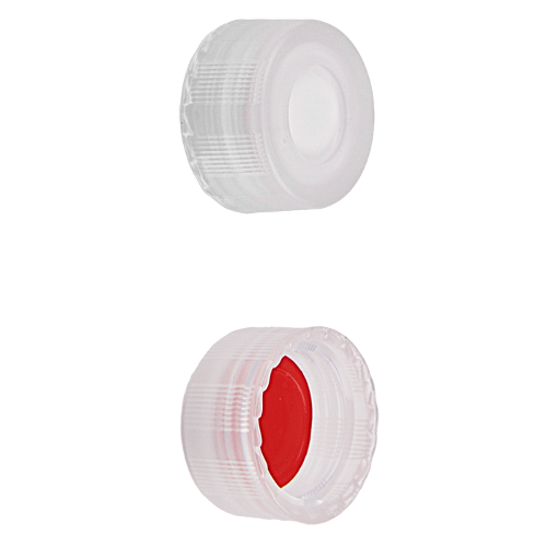  [플라스틱] 9-425mm 반투명 스크류 캡 (셉텀 접착) 9-425mm Natural Translucent Screw Cap (Bonded)