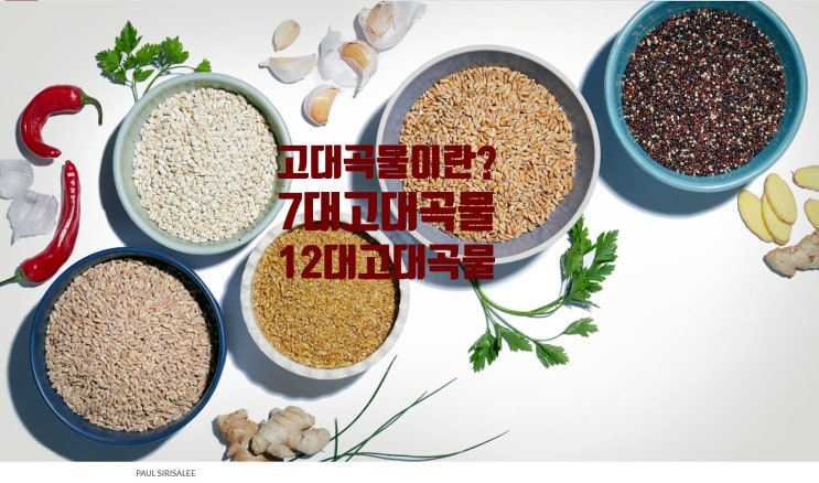  푸드 클리프 시대: 고대 곡물 열풍과 잡곡의 파워,친숙한 보리 메밀 기장 수수의 힘,7대고대곡물, 12대 고대곡물은?