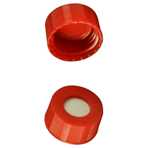  [플라스틱] 9-425mm 레드 스크류 캡 (셉텀 접착) 9-425mm Red Screw Cap (Bonded)