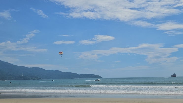  생애 첫 다낭 미케비치 해변 패러세일링 도전.