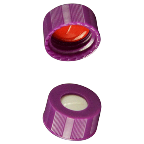  [플라스틱] 9-425mm 퍼플 스크류 캡 (셉텀 접착) 9-425mm Purple Screw Cap (Bonded)
