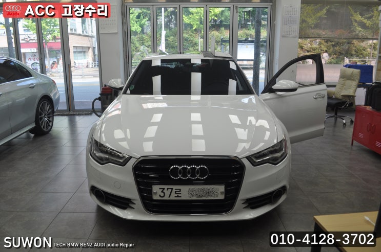  아우디 A6 MMi오디오 11%멈춤 미디어 네비게이션먹통 ACC와AUDI braking guard : 사용불가 4G0 907 217 A 메인보드 고장수리 - 수원테크