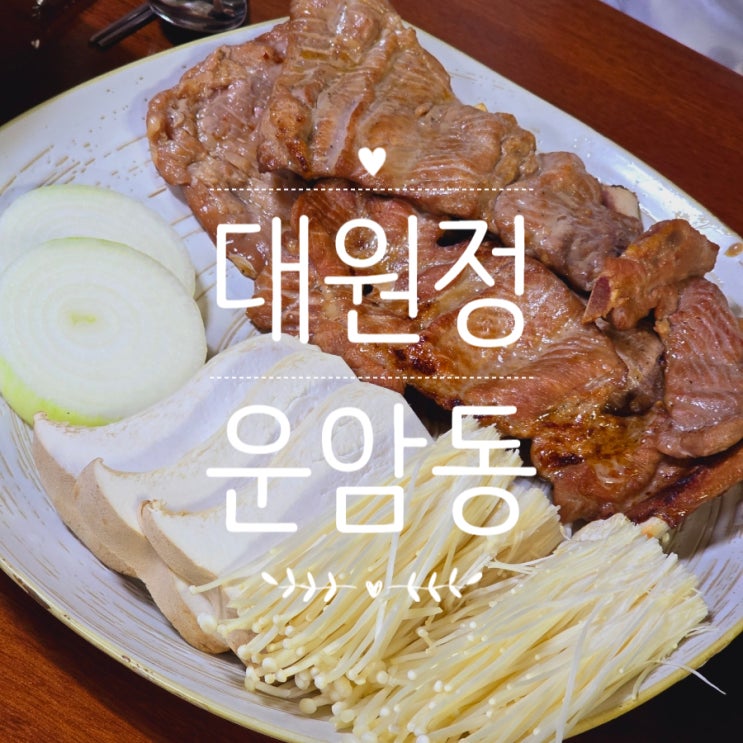  광주 운암동 노포 맛집 대원정 담백한 돼지갈비